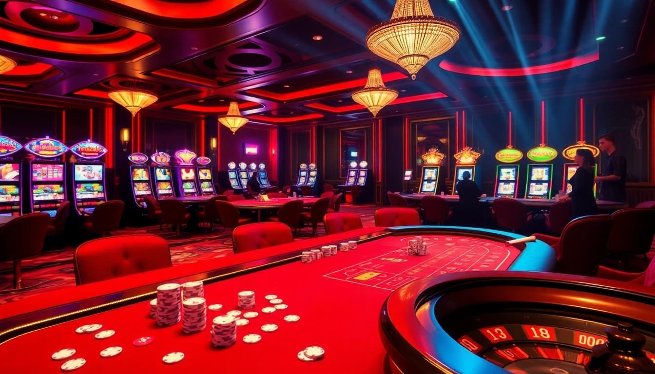 Experience the thrill of the Game LUCK8 with players at an exciting casino table.