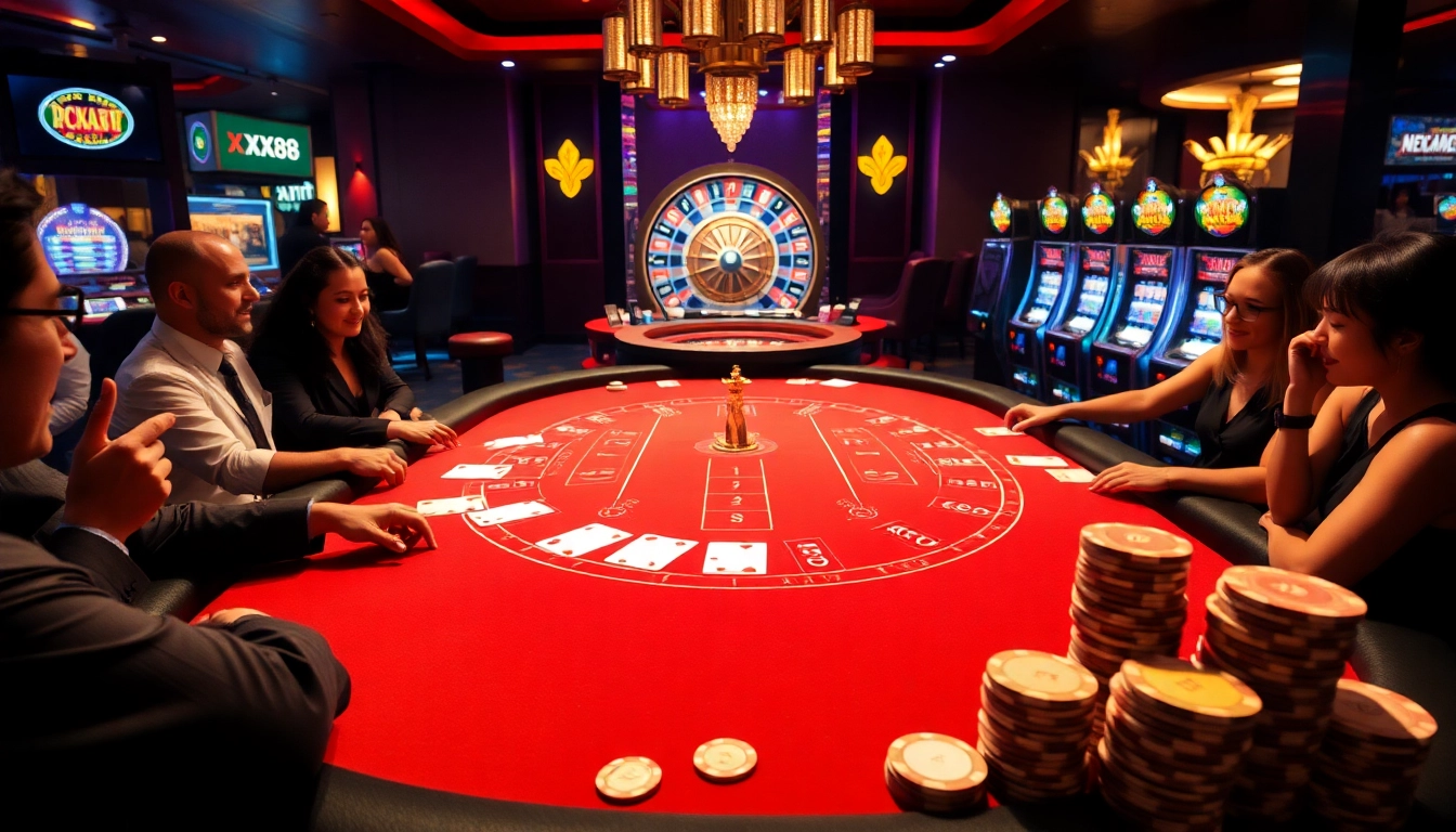 Experience the thrilling Baccarat action at XX88, featuring vibrant gameplay and professional casino ambience.