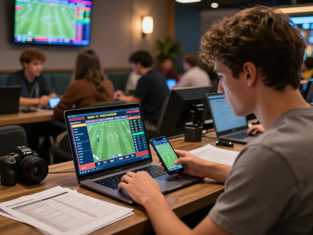 Exciting online betting scene focusing on keo nha cai odds and football matches in action.