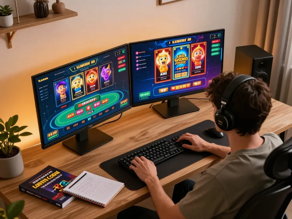 Engaging in online gaming at LLWIN COM with exciting betting options displayed on modern screens.