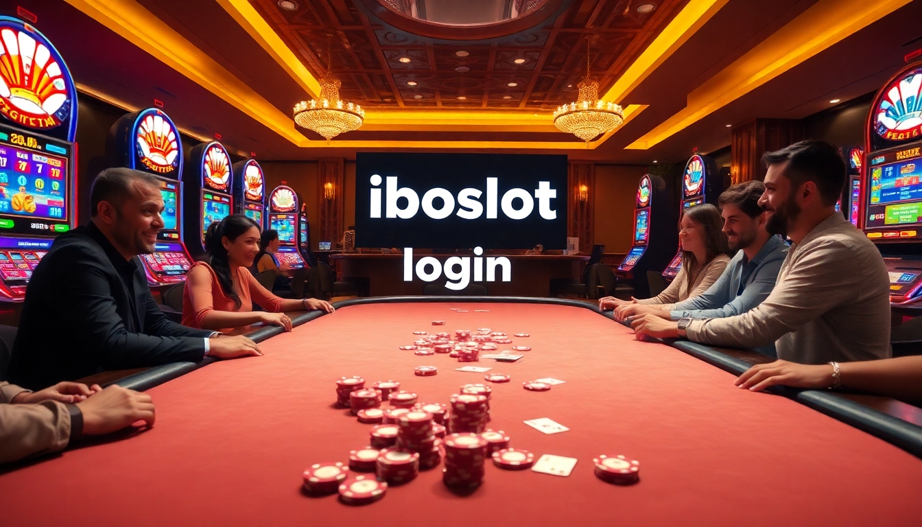 Experience iboslot login excitement with vibrant slot machines and high-stakes poker gameplay.