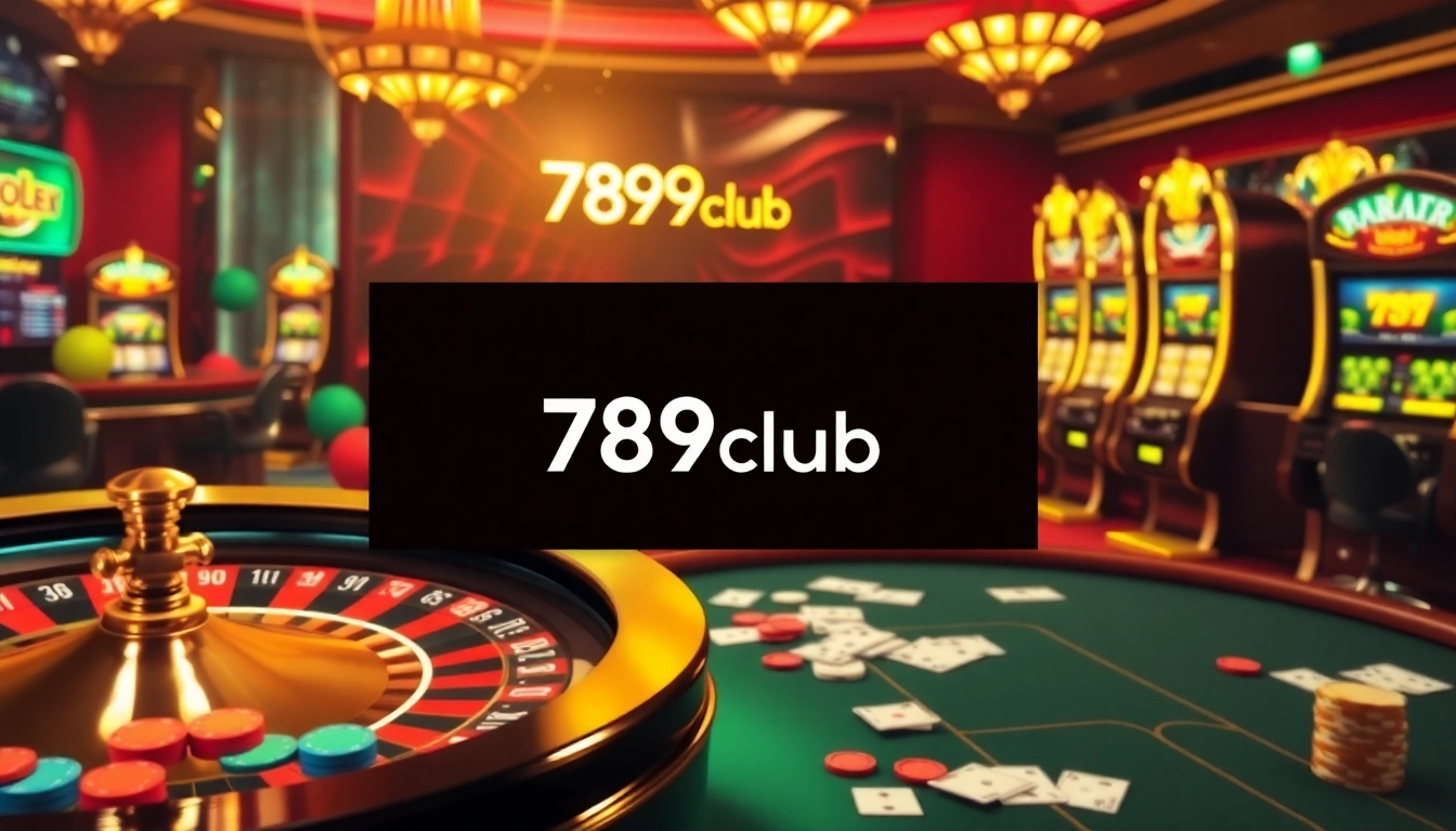 Thrilling action at 789club casino featuring roulette, poker, and slot machines.