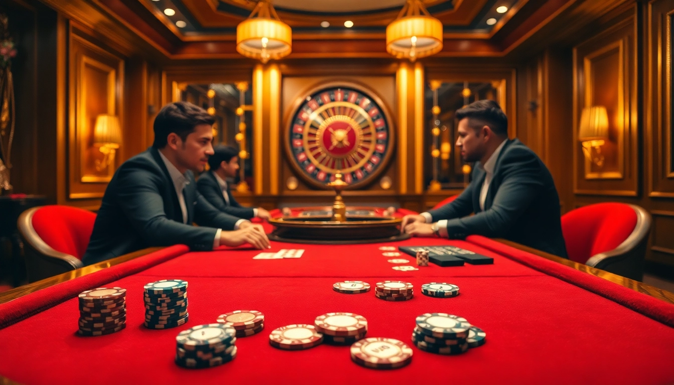 May88 poker scene featuring intense gameplay and vibrant casino atmosphere.