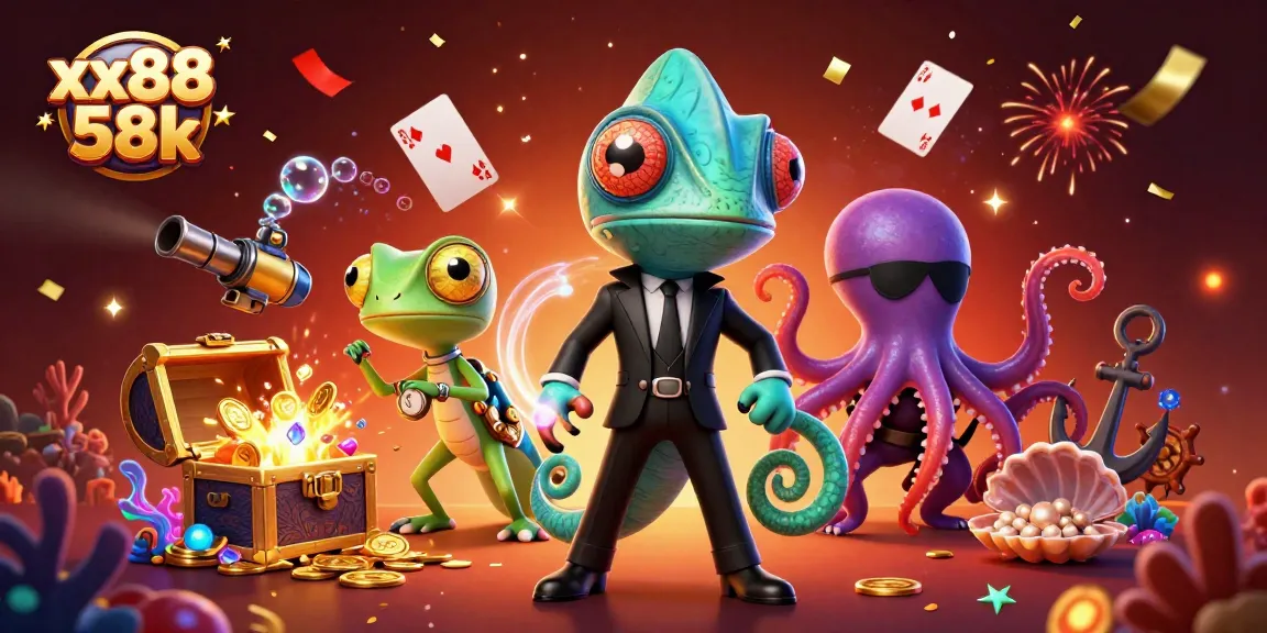 Experience the excitement of xx88 58k with thrilling casino elements and characters