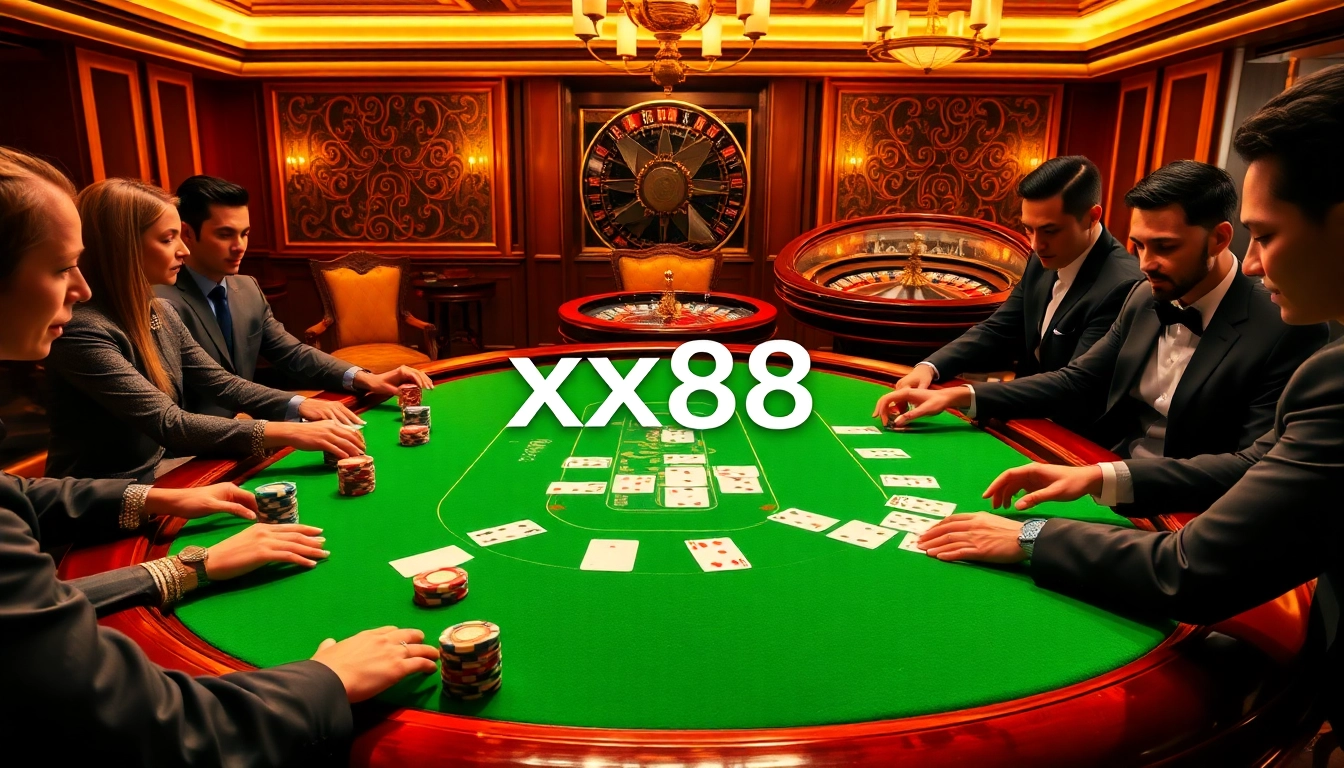 Experience thrilling poker action at https://xx88.promo/ with vibrant chips and luxurious gameplay.