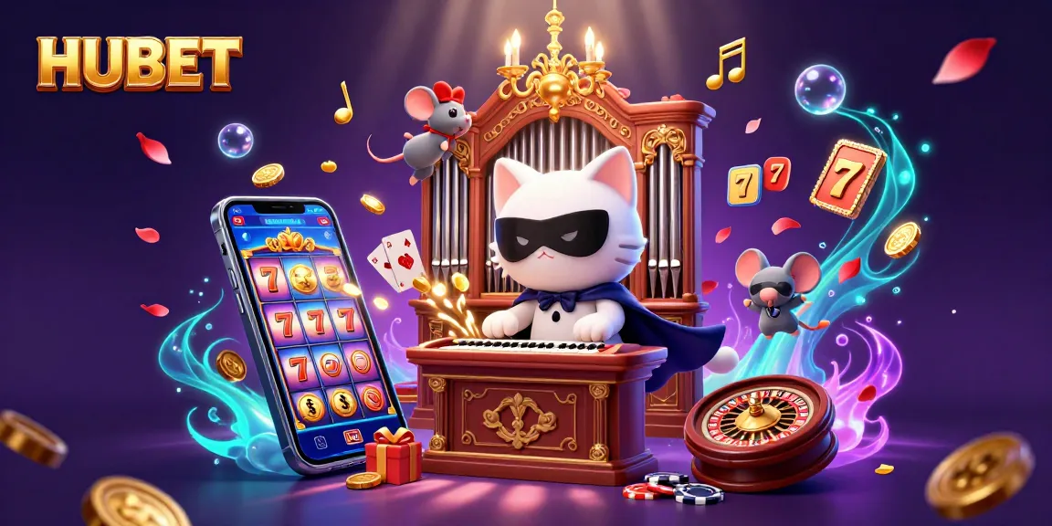 HUBET showcases thrilling slots and casino games with vibrant visuals and engaging characters.