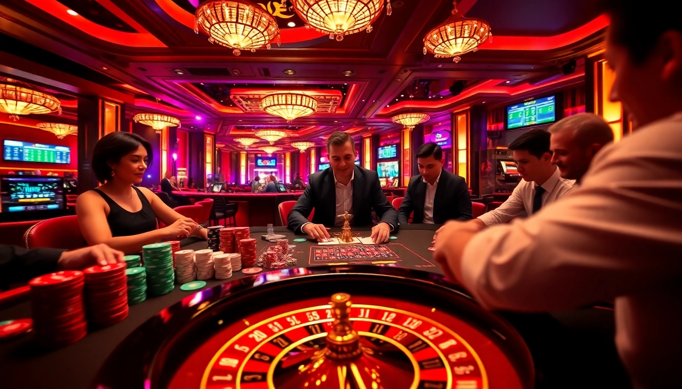 Experience thrilling gameplay at i9bet with an engaging casino table atmosphere filled with excitement.