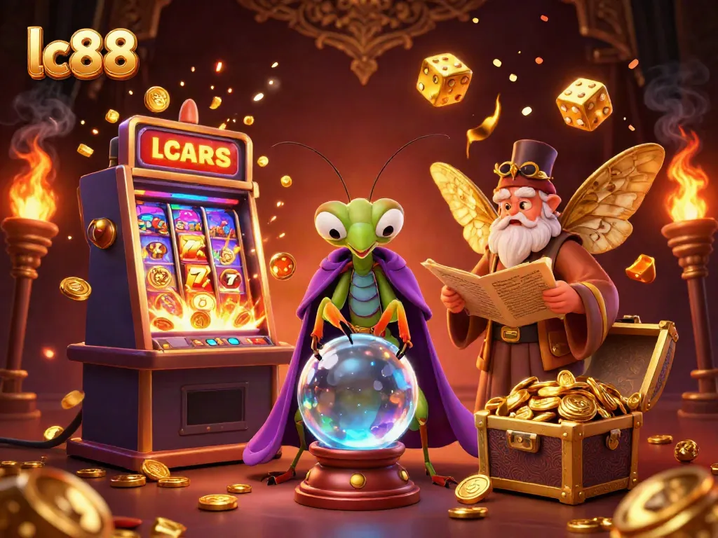 Watch lc88's fortune unfold with vibrant scenes of jackpots and mystical characters.