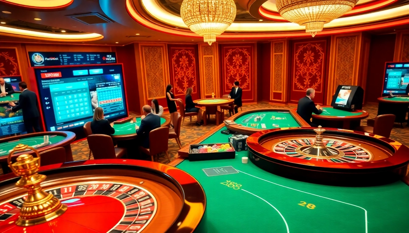 A gambler places a bet at an elegant casino, showcasing the excitement of 12nk88.com.