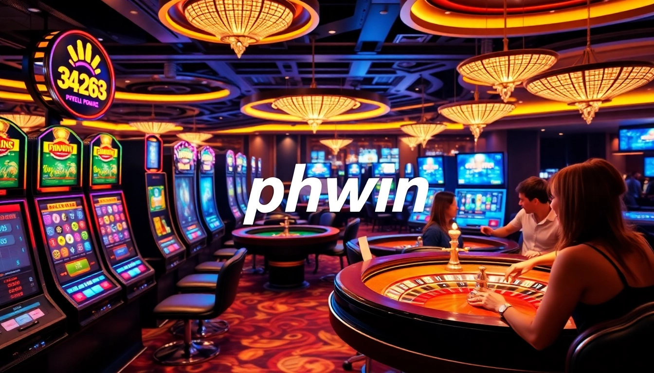 Join the excitement at PHWIN with dynamic gaming action on vibrant casino tables.