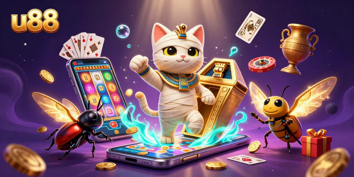 Engage in thrilling gameplay at u88's vibrant online casino with captivating characters and energetic atmosphere.
