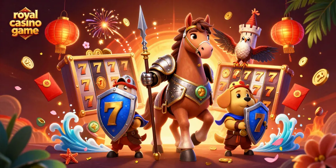 Experience the thrill of the royal casino game featuring vibrant slots and medieval characters.