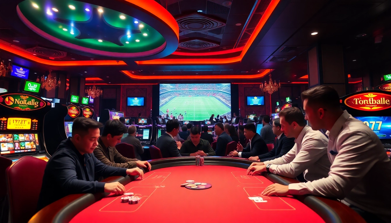 Experience bóng đá lương sơn excitement with professional players at a high-stakes poker table.