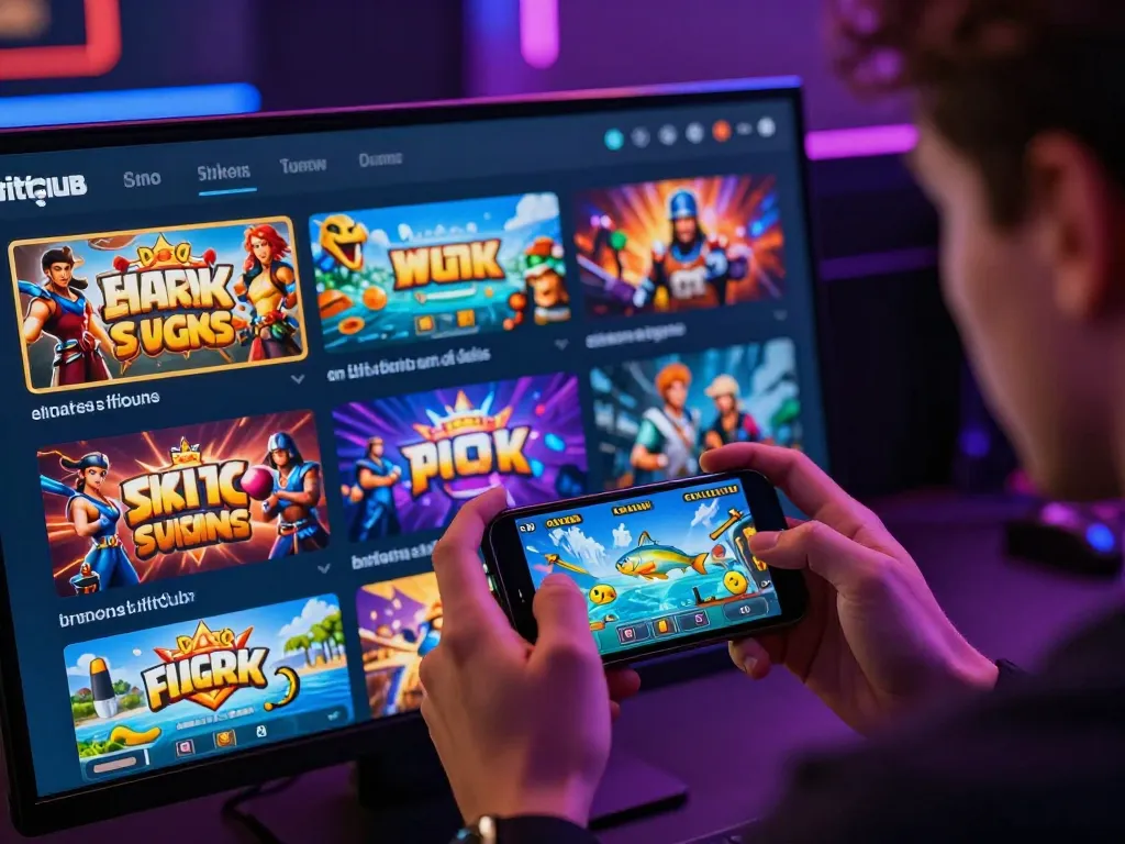 A player enjoying mobile gaming on hitclub, featuring casino and sports betting categories.