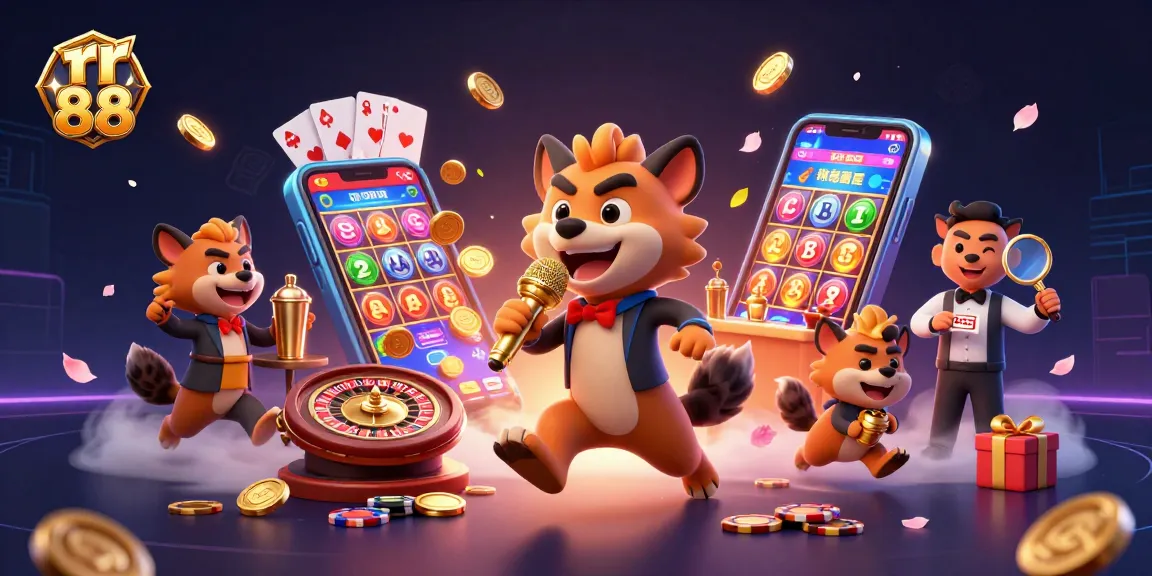 Join the fun at rr 88 casino, where hyenas entertain with games and laughs in vibrant casino illustrations.