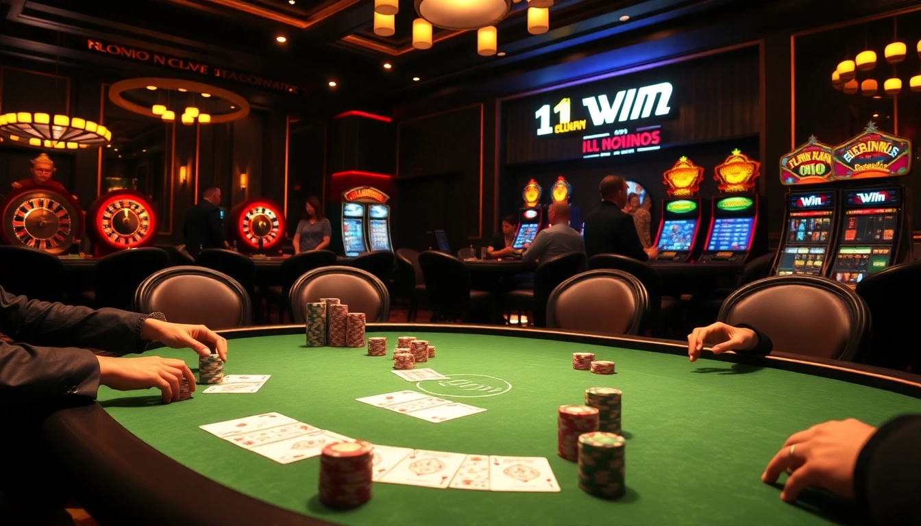Experience the excitement of poker at https://11win.ru.com/ with vibrant chips, cards, and a lively atmosphere.