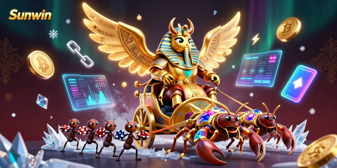 Engage in thrilling gameplay at Sunwin with vibrant casino-themed art showcasing exciting elements.