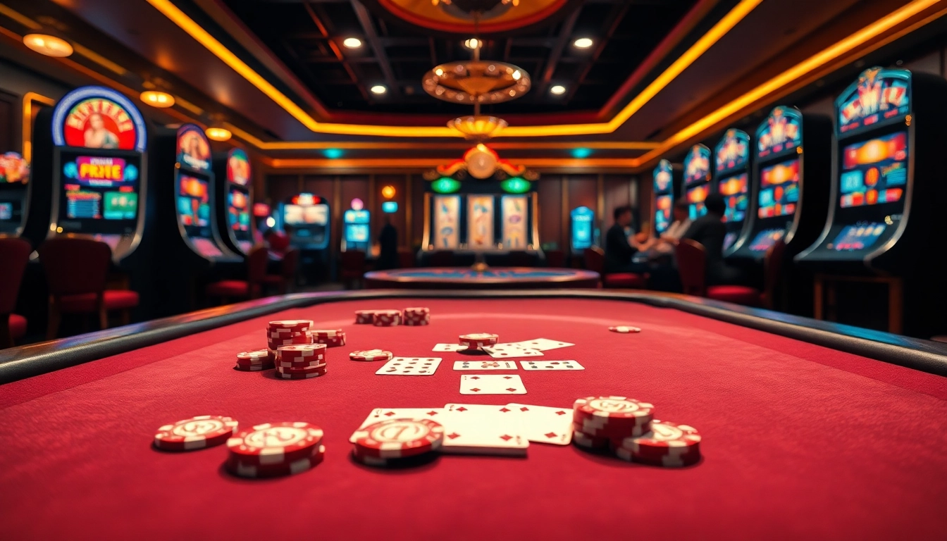 Enjoying a thrilling poker game at 555win5.co.com with vibrant casino ambiance.