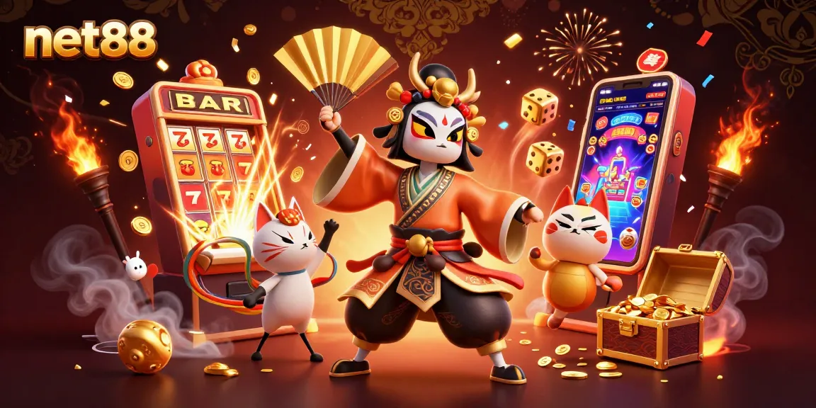 Experience thrilling wins at net88 with vibrant 3D casino characters and a jackpot explosion.