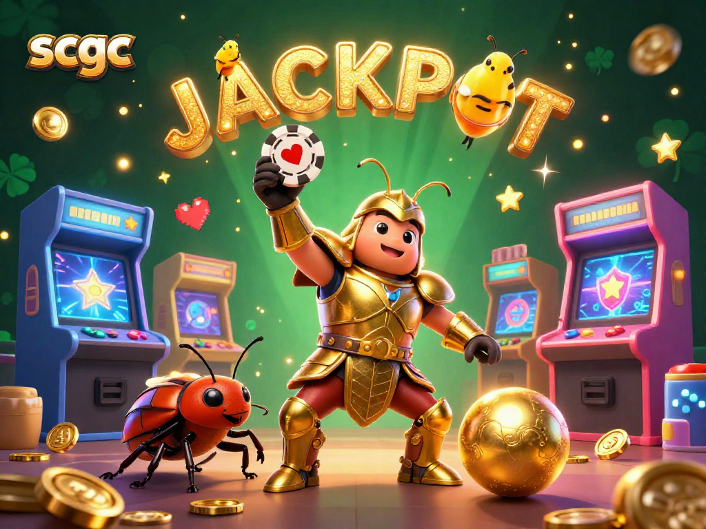 Experience the thrilling world of scgc with our vibrant victory scene highlighting cartoon characters and casino elements.