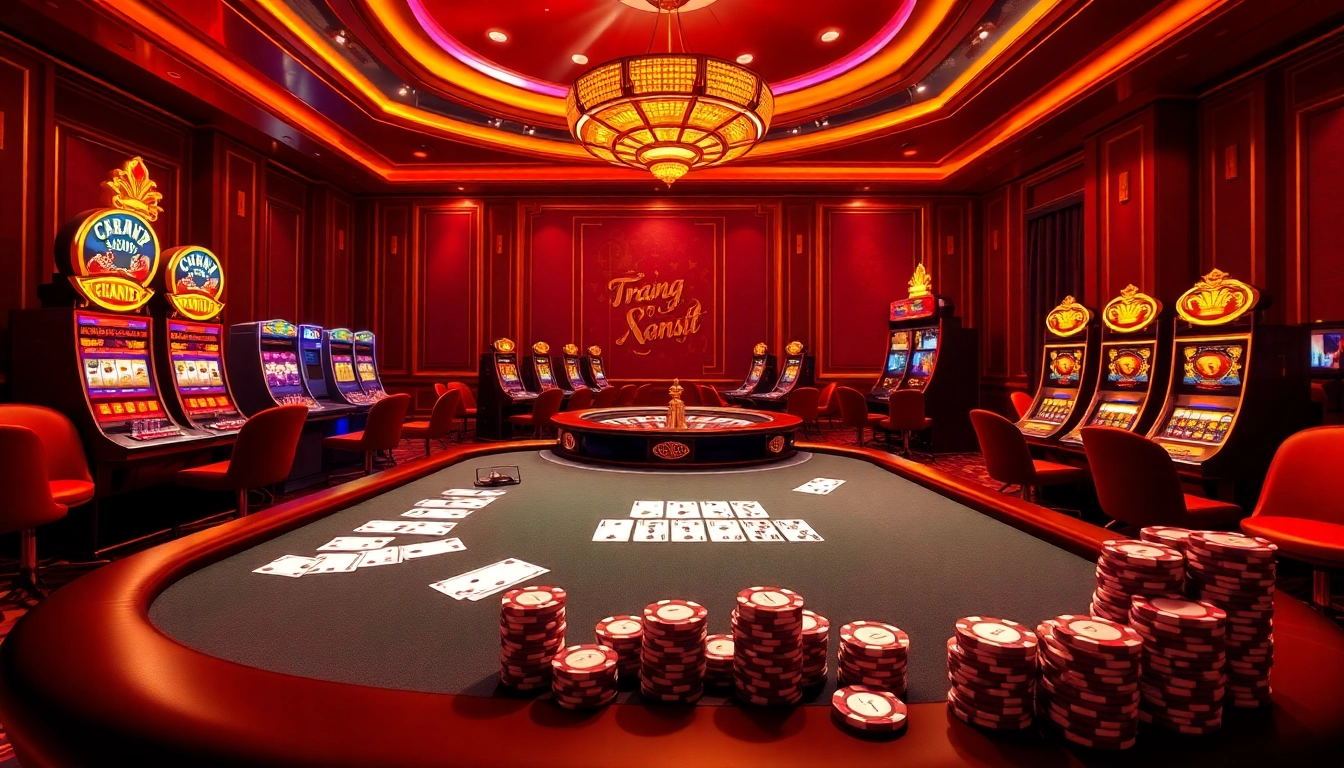 Experience thrilling gaming at trang chủ xx88 with vibrant poker chips and roulette.