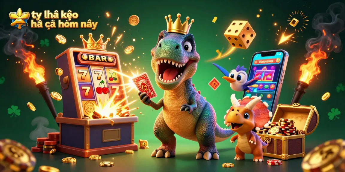 Betting strategies for tỷ lệ kèo nhà cái hôm nay showcased in an action-packed 3D illustration.