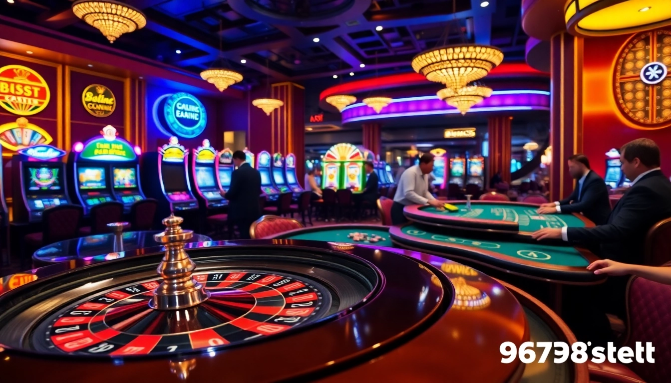 Engaging players at a lively casino table, showcasing the excitement of 6789bet betting experience.