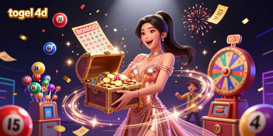 Engage in thrilling togel 4d action with colorful lottery elements in an exciting casino atmosphere.