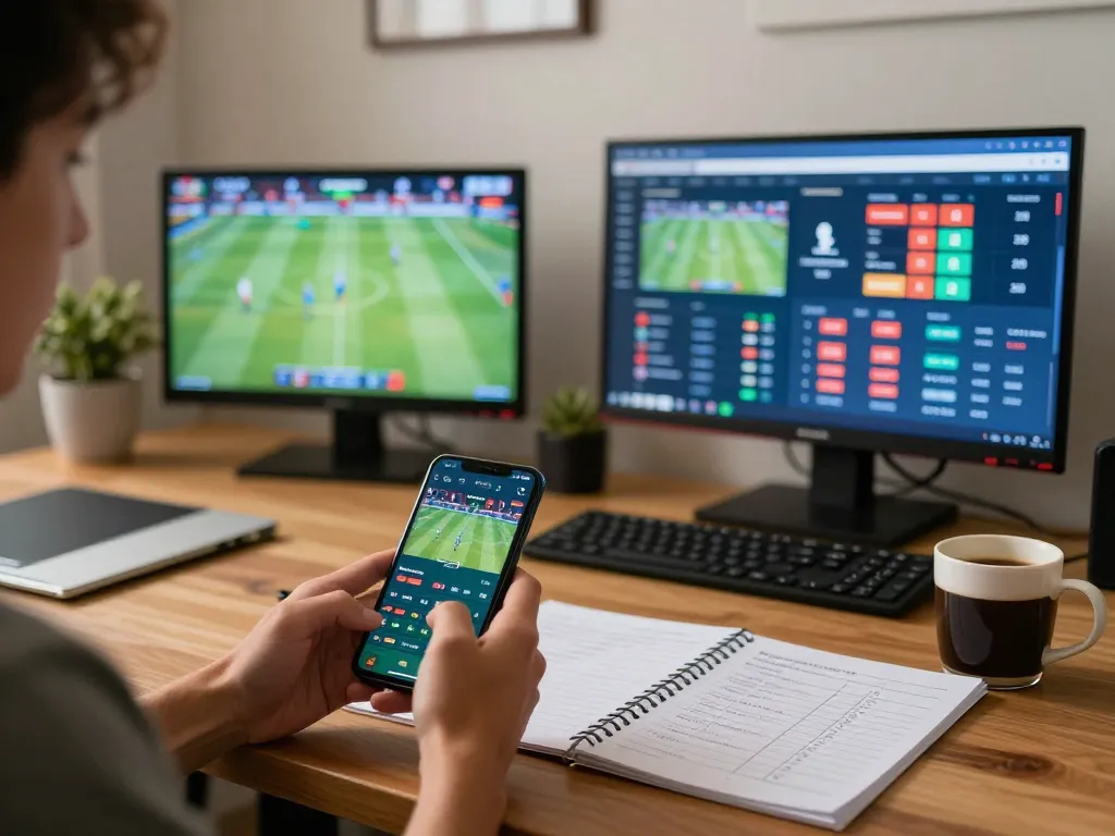 Engaging with keo nha cai through an online sports betting app, showcasing dynamic betting options.
