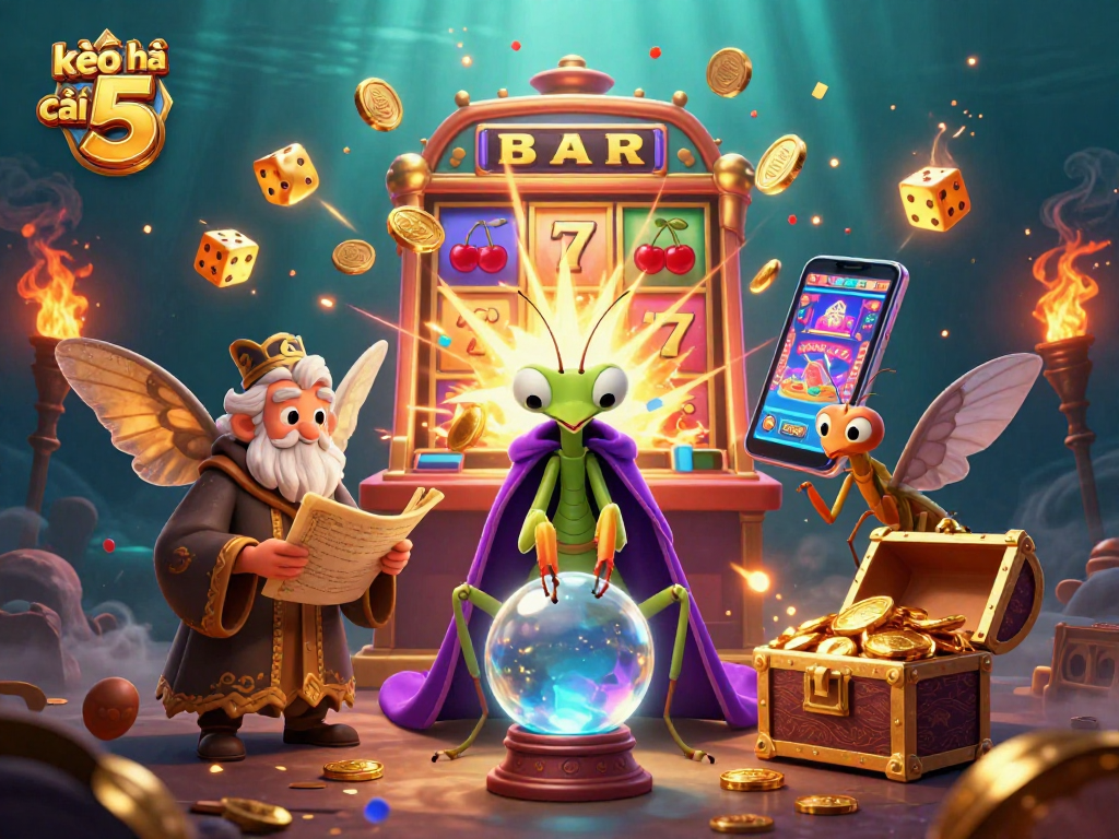 Engage with kèo nhà cái 5 as the mantis fortune teller reveals insights from the crystal ball.