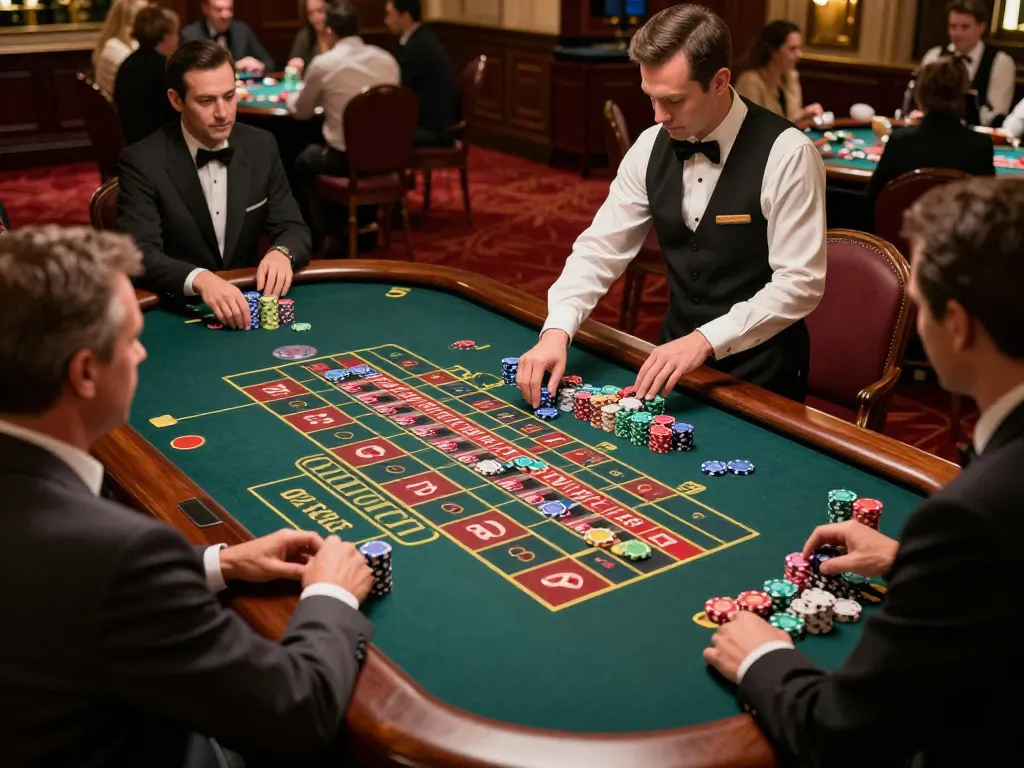 Lô Đề Online gameplay excitement at a roulette table with players engaged in betting