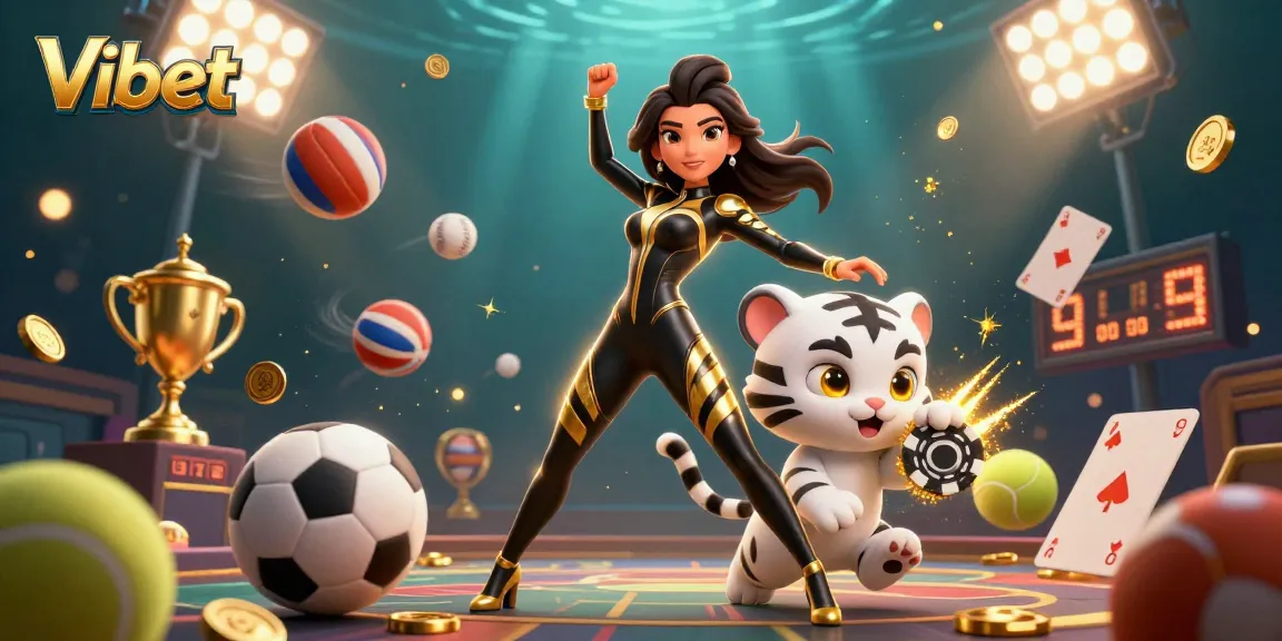 Engage with Vibet's thrilling casino adventures featuring a vibrant gaming collage.