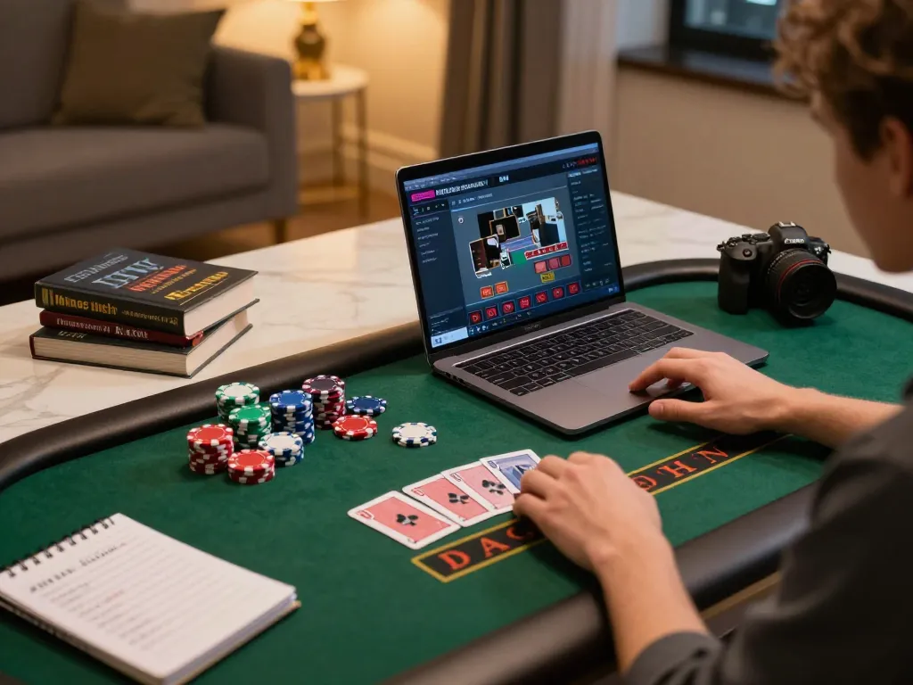 Experience the excitement of online gaming at XX88 with a stylish setup and live dealer games.