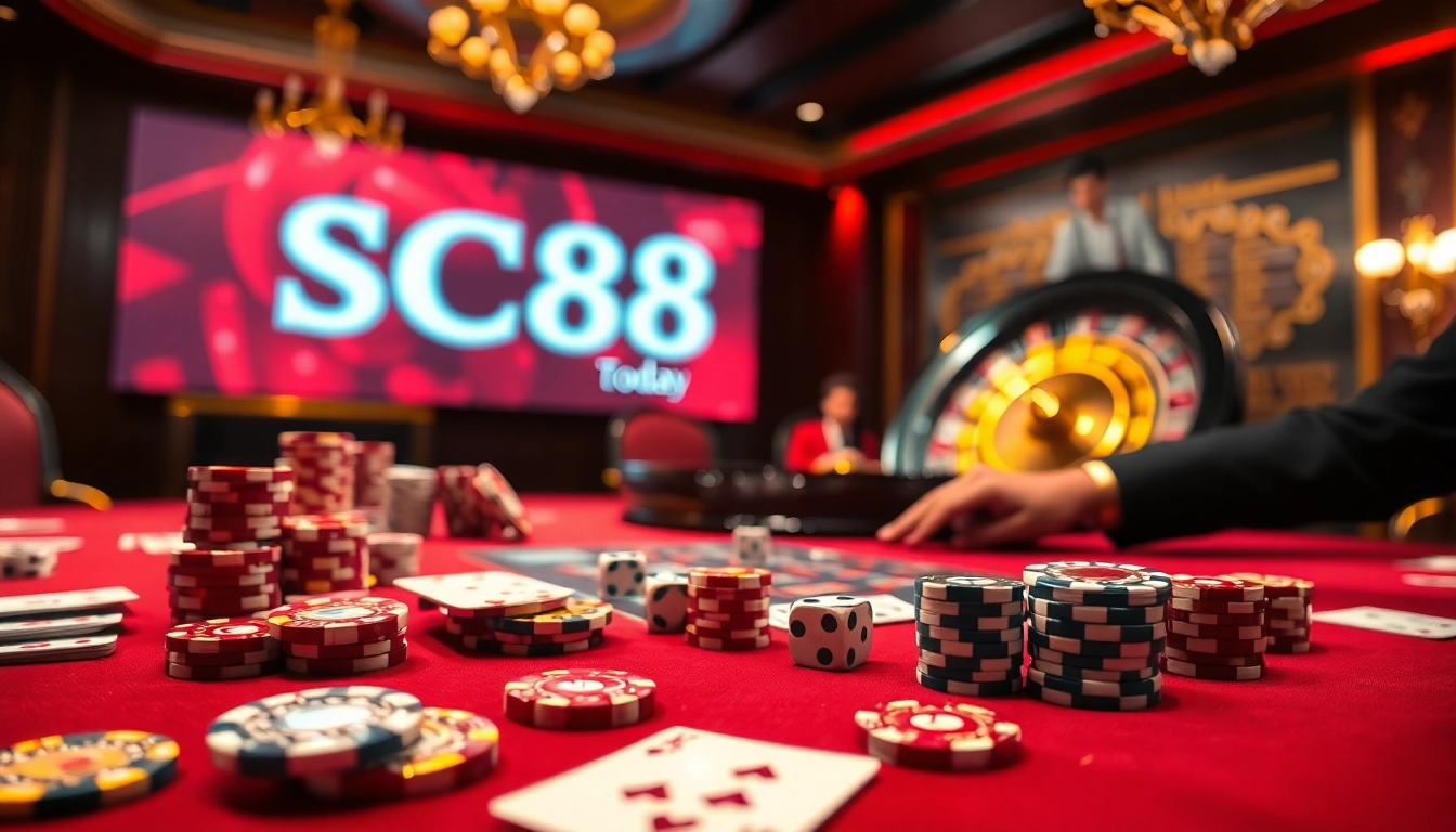 Experience thrilling moments at SC88 Today as you engage in high-stakes casino games.
