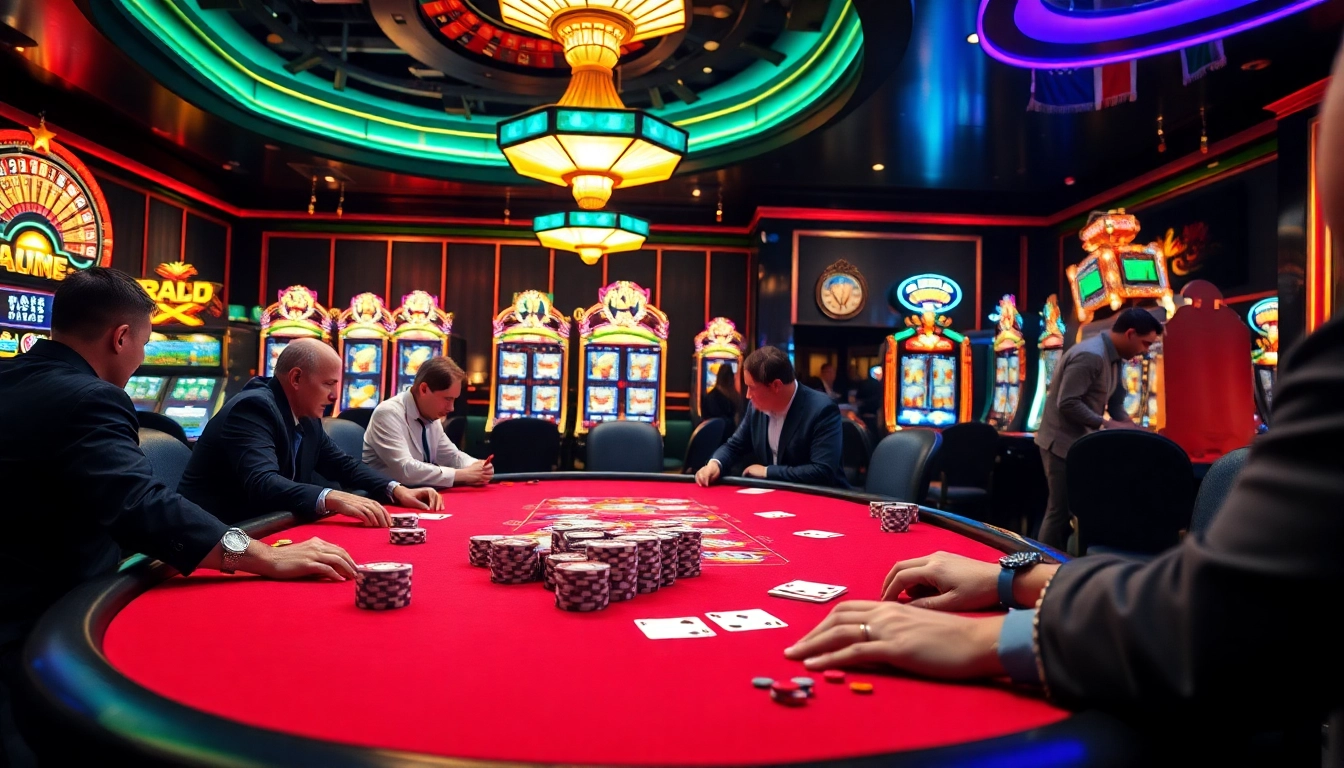 Experience thrilling gameplay at the chotruyen casino, where poker chips fly and excitement ignites.