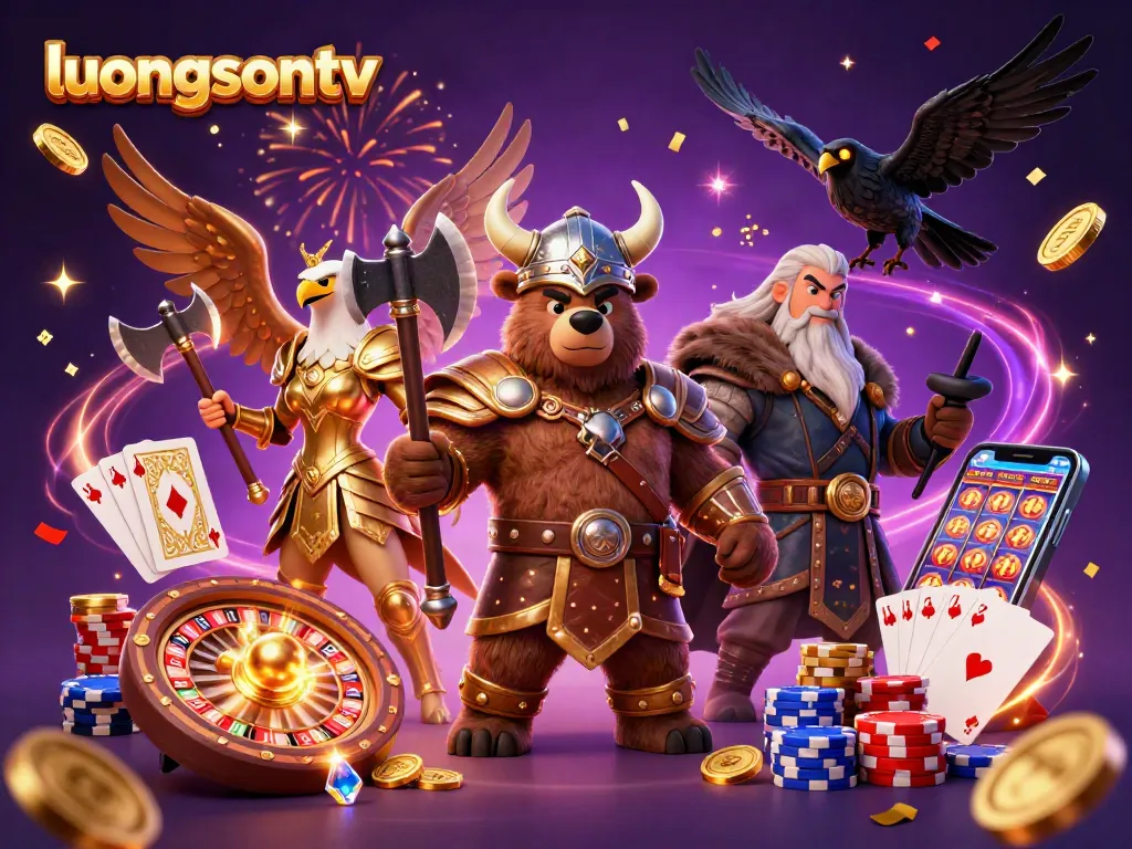 Experience thrilling gameplay with luongsontv's vibrant casino scene featuring exciting games and characters.