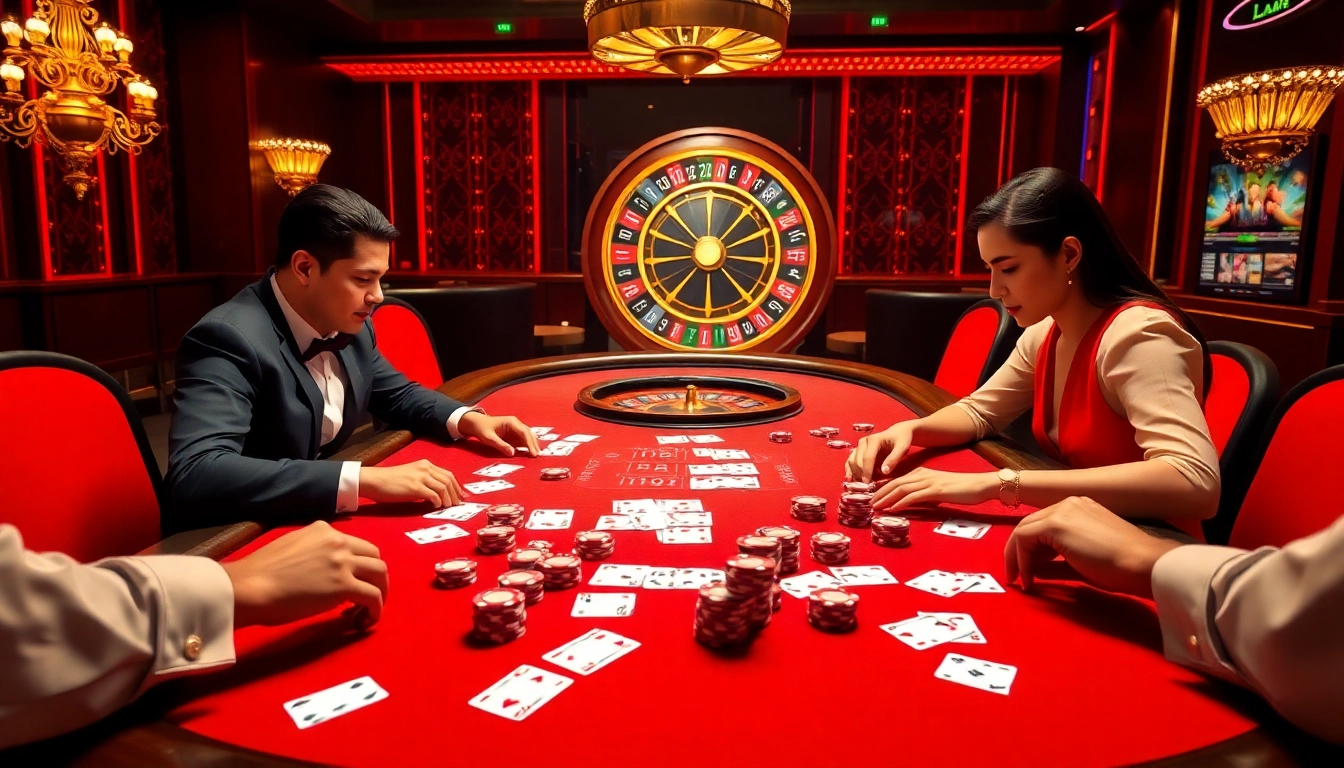 Engage with the excitement of online gambling at https://mtr888.com/ with vibrant poker and roulette elements.