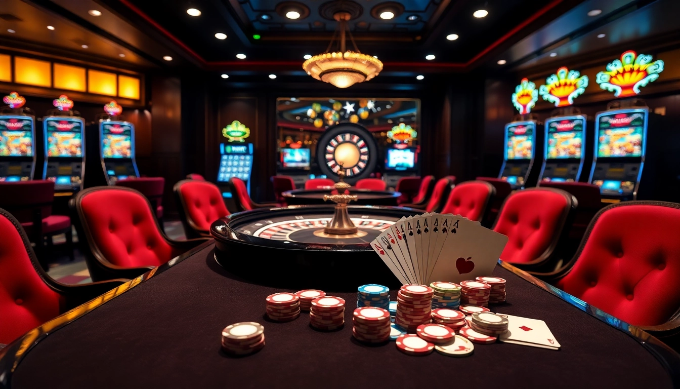 Experience the thrill of winning strategies at https://xx88.moe/ with a luxurious casino atmosphere featuring tables and roulette.
