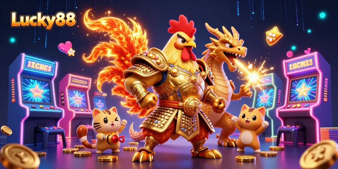 Experience the excitement of Lucky88 with vibrant gaming visuals and powerful characters.