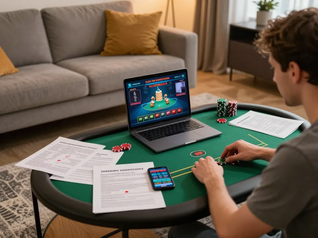 Engaging in strategic gameplay with 789win at an online poker table from home, showcasing exciting betting options.