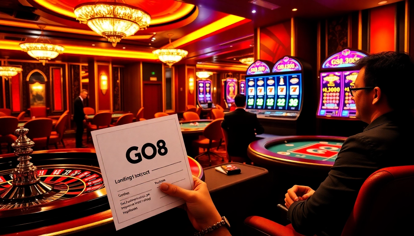 Players enjoying a thrilling gaming experience at GO8 casino tables.