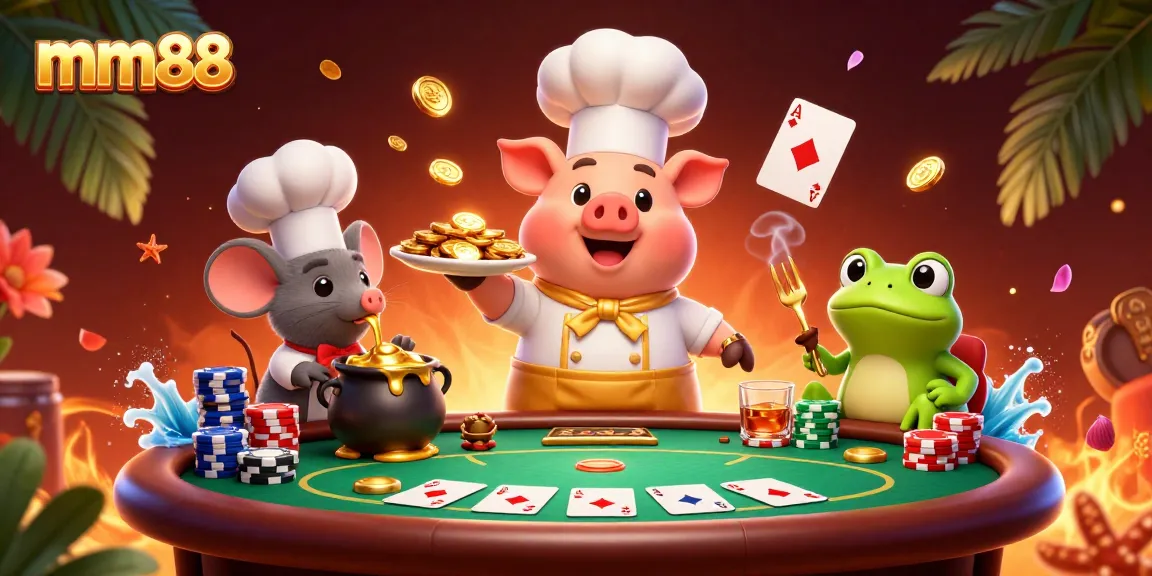 Win big at mm88 with gourmet gambling fun, showcasing poker excitement.