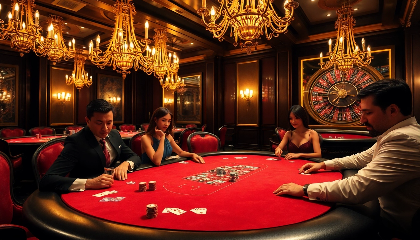 Intense poker game scene at gg88 com featuring luxury and high stakes action.