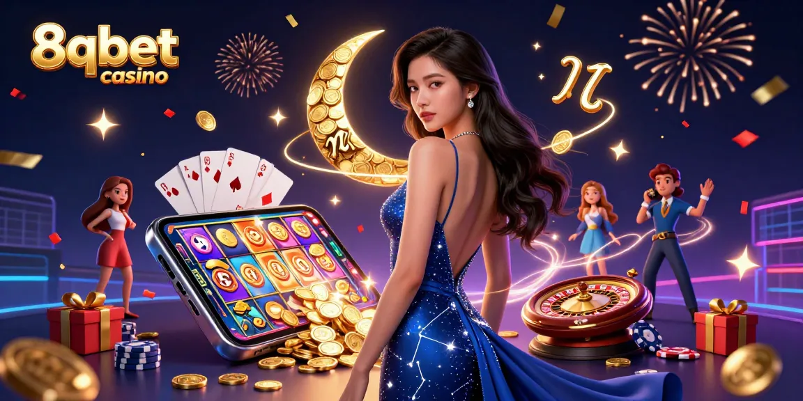 Experience thrilling gameplay at 8qbet casino with vibrant slot games, winning cash rewards!