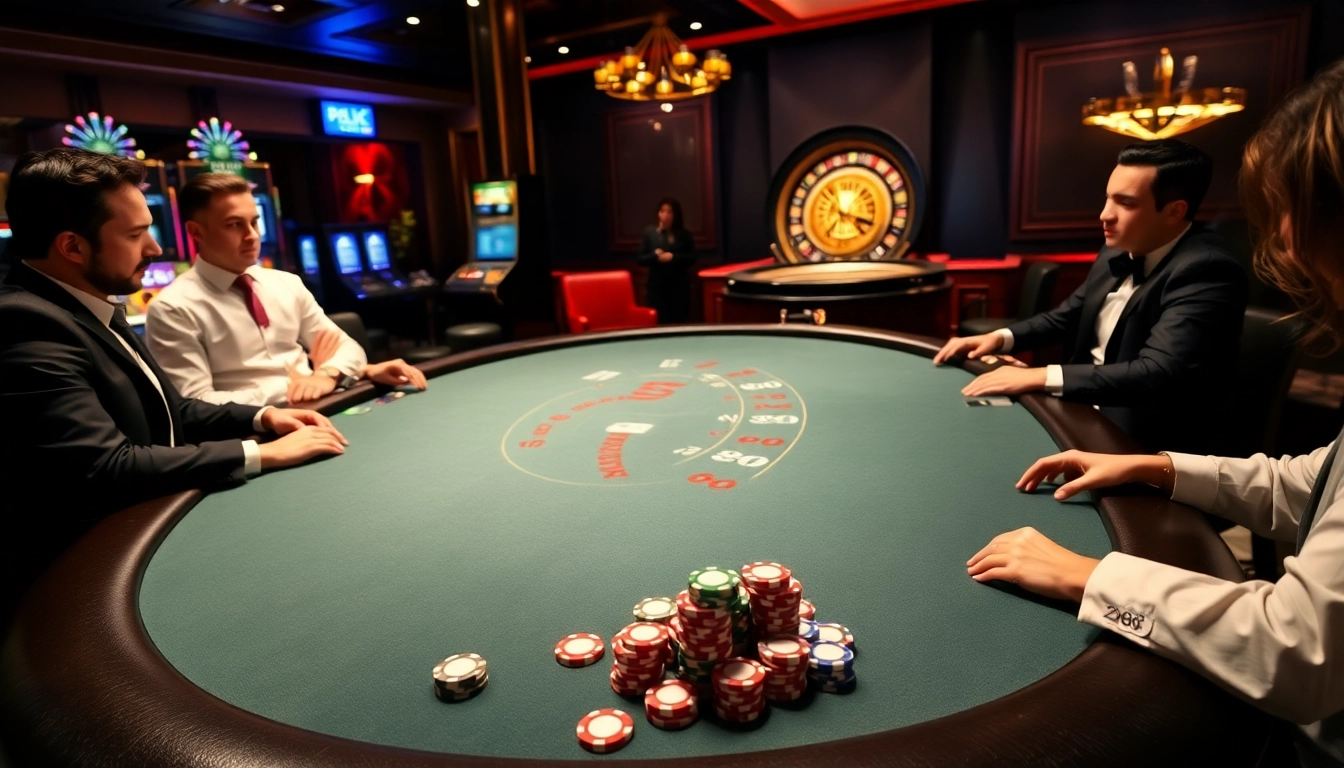 Experience the excitement at https://zx88.live/ as players enjoy a high-stakes blackjack game.