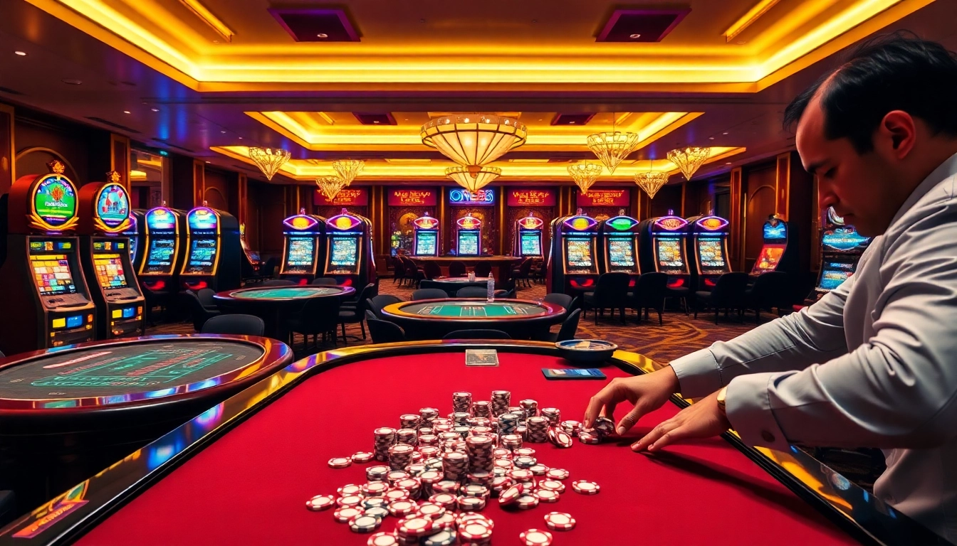 Play exciting casino games at OPEN88 with vibrant tables and thrilling environments.