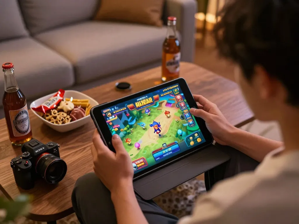 bắn cá đổi thưởng gameplay on tablet, vibrant graphics and engaging atmosphere