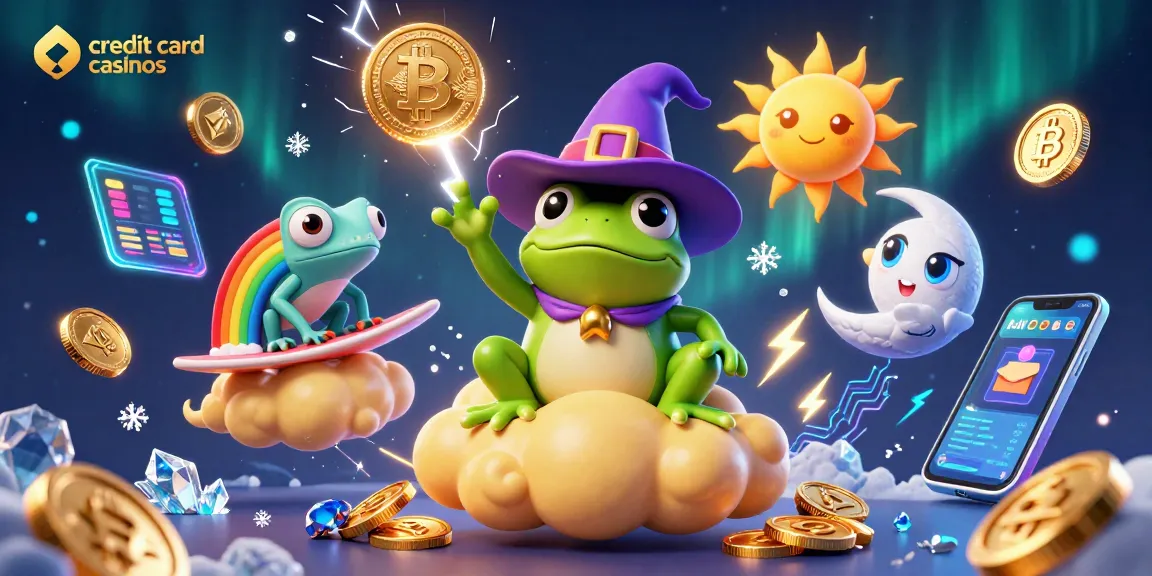Experience the thrill of credit card casinos with vibrant characters and coin storms.
