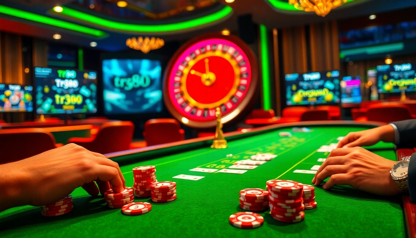 Experience high-stakes gaming excitement at tr88 casino with dynamic tables and vibrant betting options.