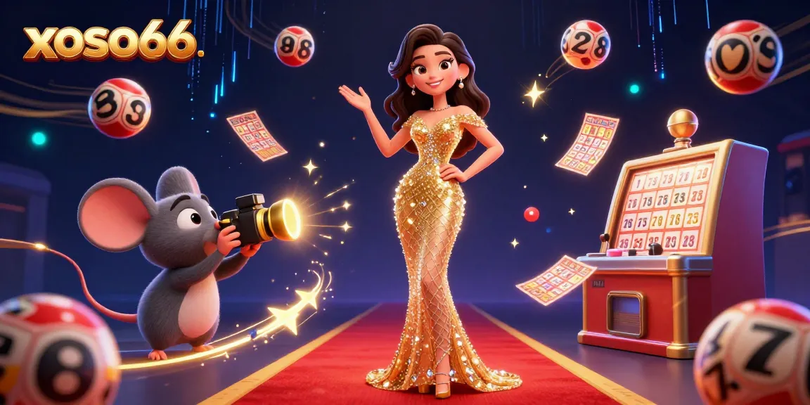 Engage with xoso66 lottery excitement, featuring vibrant 3D characters and dynamic lottery elements.
